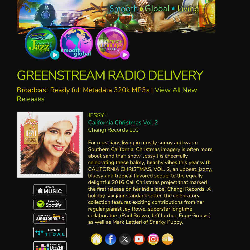 JessyJSax's tweet photo. 🎄 Christmas time is just around the corner, and my latest single, ‘Angels We Have Heard on High,’ is here to set the festive vibes in motion! 🎶✨ Let the holiday magic begin with this musical celebration! #ChristmasTunes #AngelsOnHigh #NewMusicJoy thanks @smoothjazz.com https://t.co/bdTccfnGrb