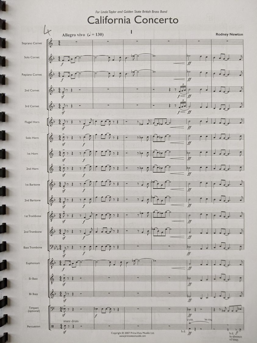CSDBrass's tweet photo. Five days until our concert, featuring "California Concerto" by our Honorary President Rodney Newton. A concerto for the whole band, this three-movement work is great fun for players and audience alike! https://t.co/4CVlU84g7a https://t.co/UWuKgrTgph
