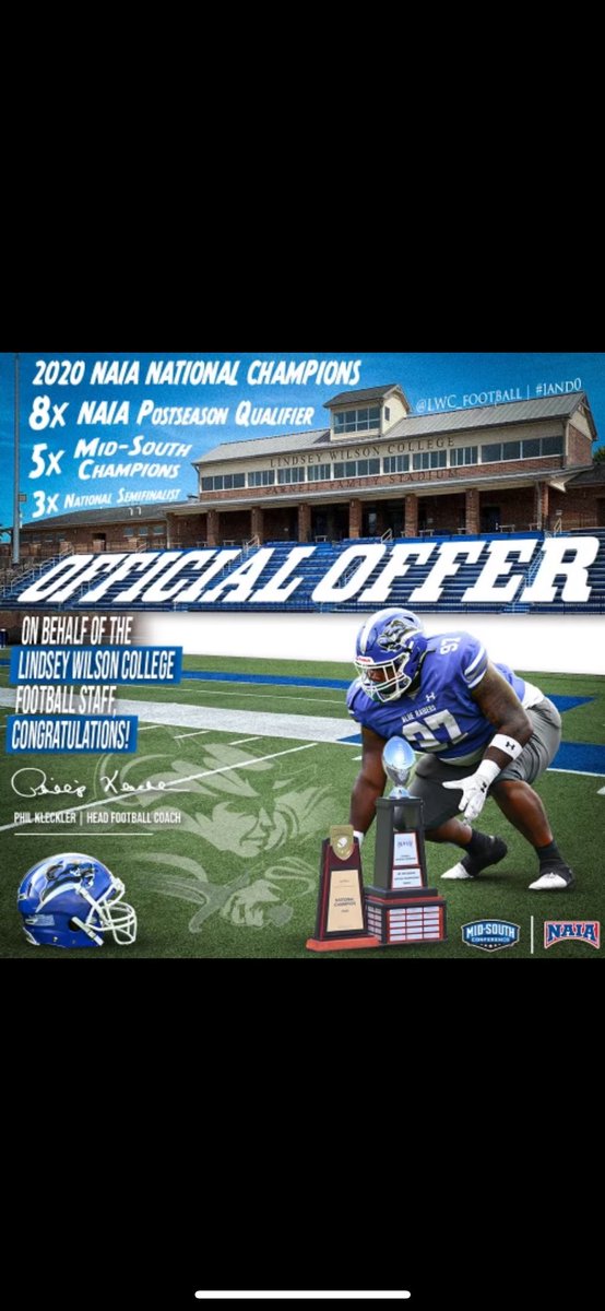 BerryTrae's tweet photo. Blessed to receive a full scholarship offer from @LWC_Football @CoachMWright ! https://t.co/8RBHG1fOOf