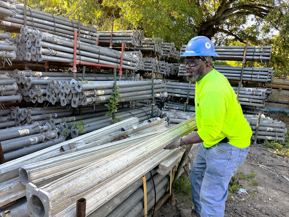Our Tribco crews thoroughly check all formwork equipment before and after it is used. We check for damage and wear before they are sent to our reconditioning facility in Knoxville, AR. This is another way we keep our #construction jobsites safe!