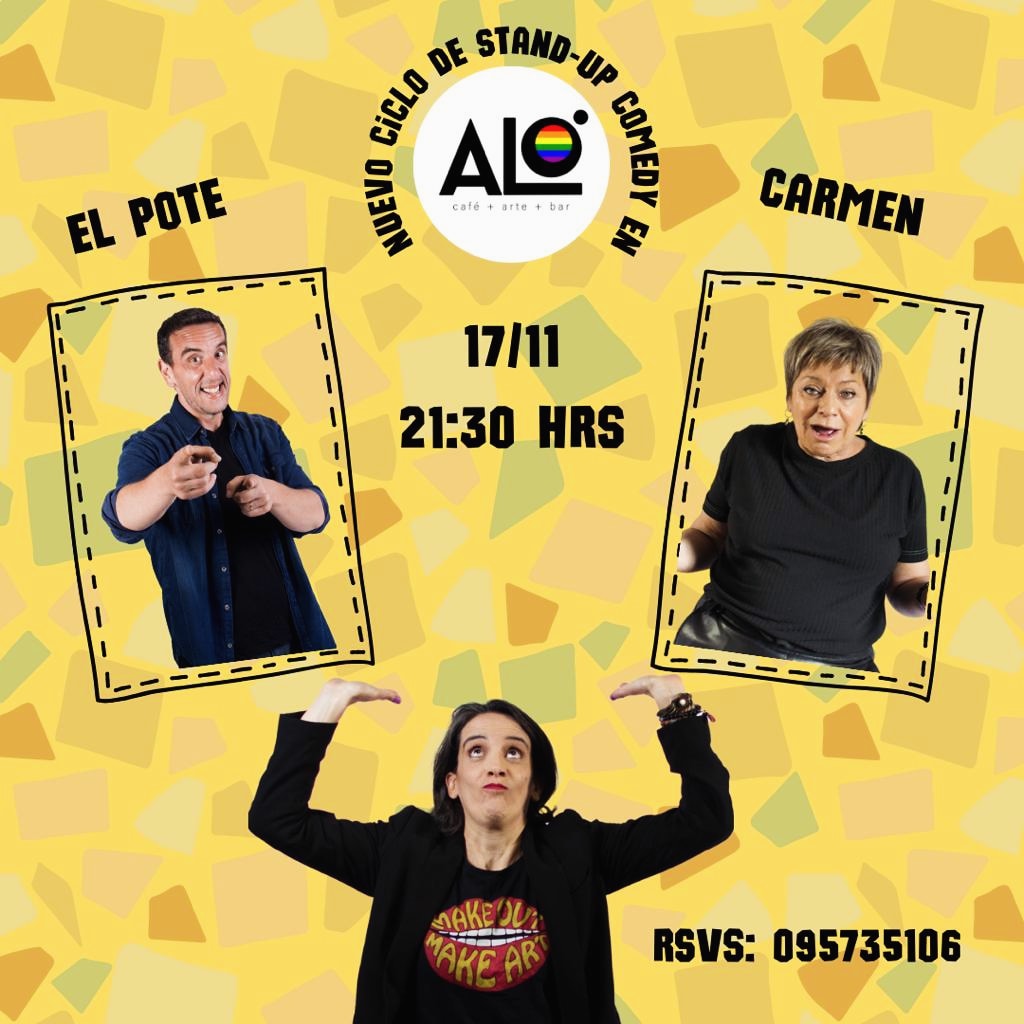 elpoteok's tweet photo. El  17 de noviembre tendremos una hermosa noche de comedia en Aló Arte Bar
Compartiremos risas junto a la gran @rivarola_carmen con la presentación de la queridísima @AdePer6

Yo que vos, no me lo pierdo.
¡Nos vemos!
📍Chaná 2030 https://t.co/XAIfxrvbtl