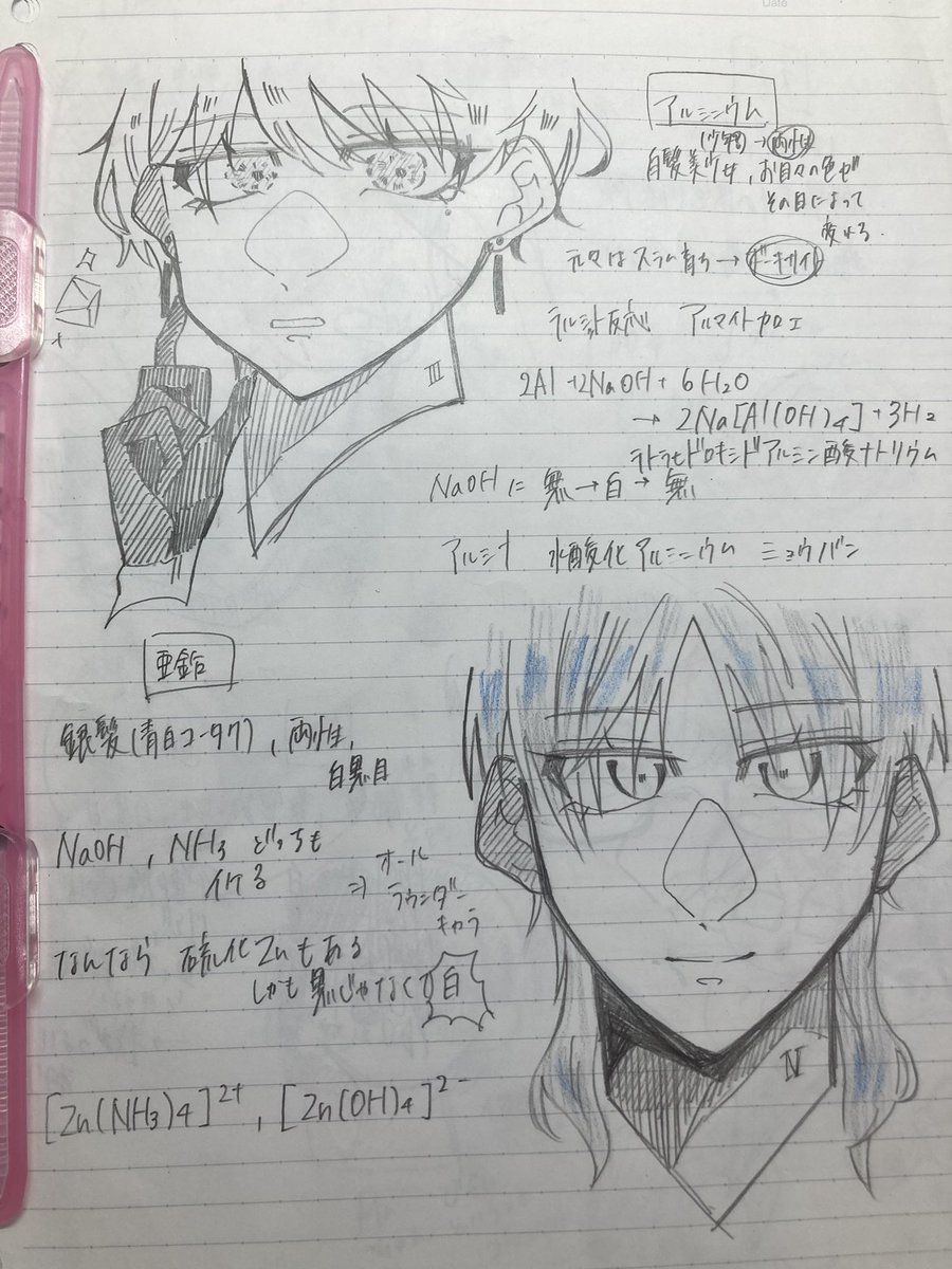 kobitooo555's tweet photo. テスト期間に作ってた無機化学の擬人化

両性元素達は、男か女か分からない系だと思ってます(  ･᷄ὢ･᷅  )

てかテスト期間の絵が雑いッス(๑˙³˙)و https://t.co/ADk3pnw9Kx