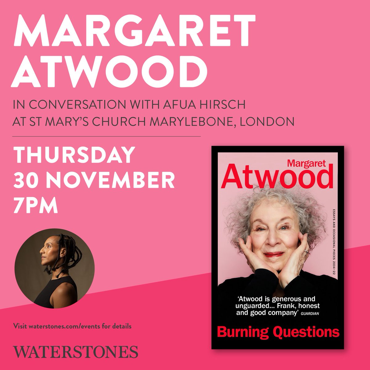 See you there, I hope! #London #BurningQuestions ⁦@PenguinUKBooks⁩ ⁦@Waterstones⁩