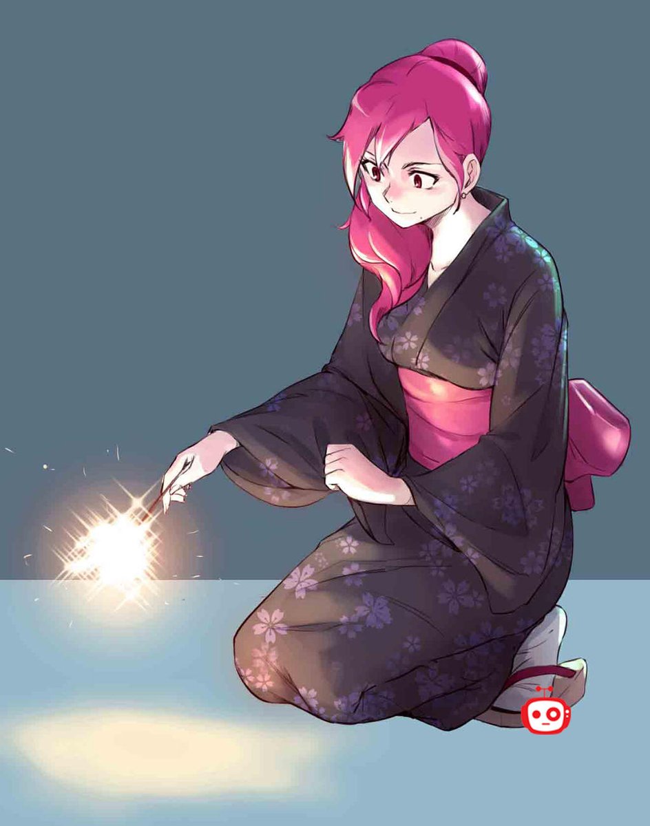 Ataribetch1's tweet photo. 'Hanabi'  from a traditional pen and ink drawing to digital. my most fave artwork I did since 2017.  #manga #anime #originalcharacterart #drawing #fireworks #commissionopen #ArtistOnTwitter  #ArtistOnX  #digitalart #Hanabi #cutegirl https://t.co/8cz44erdJ5