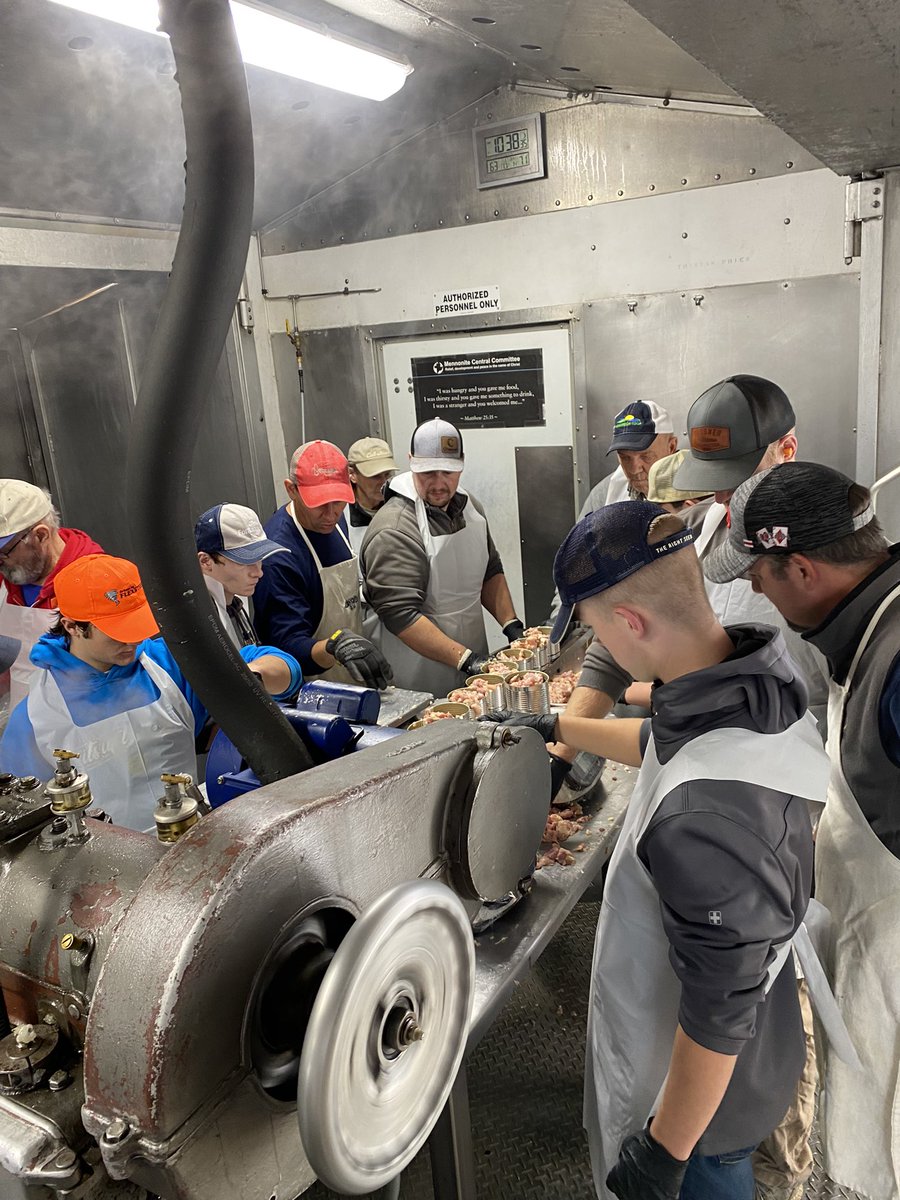 Students followed the FFA motto today: Learning to do….living to serve. They helped prepare and can meat for the Canner! <a href="/hcsdogpound/">Heartland Huskies</a>