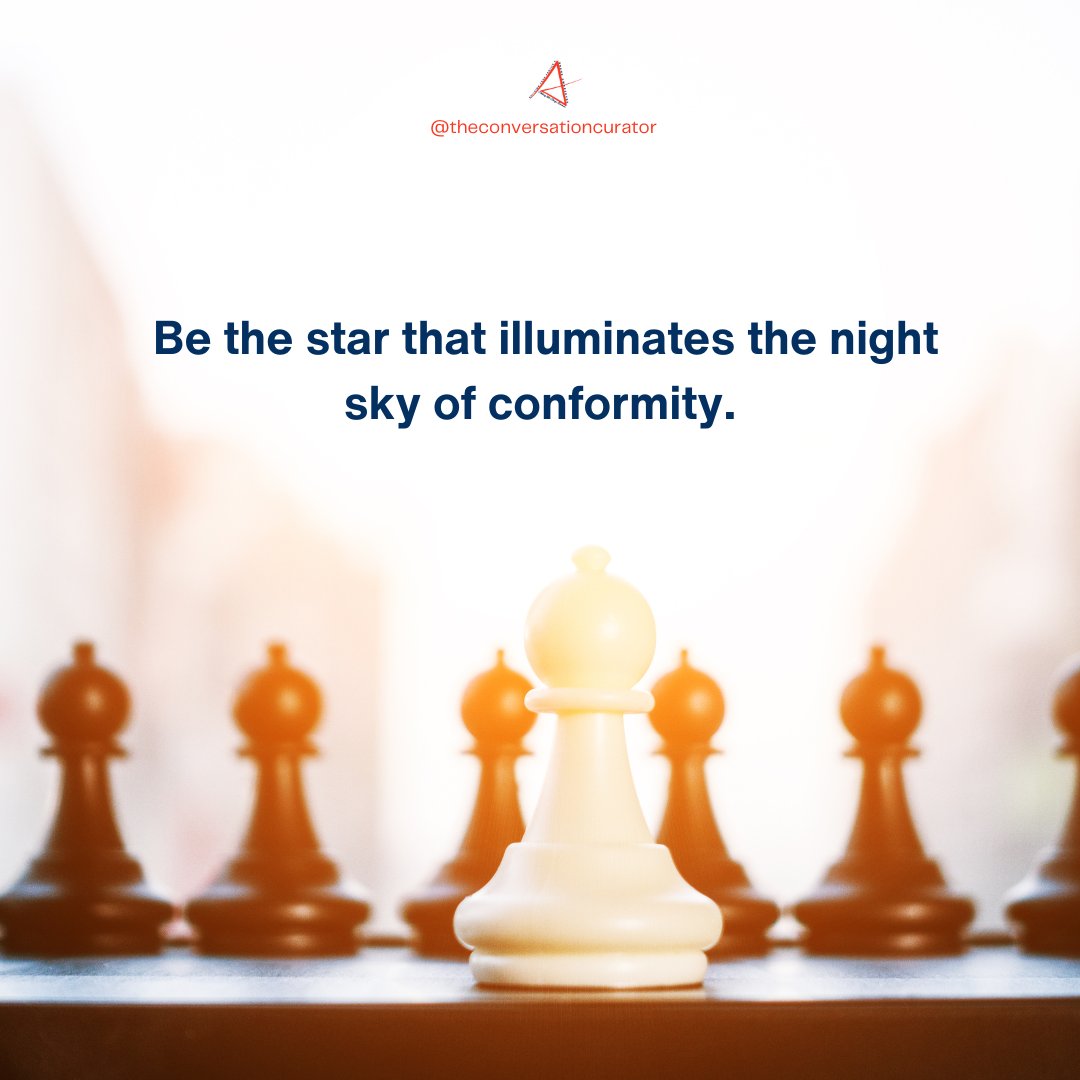 Are you tired of blending in with the crowd? Don't conform, be the star that shines bright and breaks free from the darkness of sameness. Embrace your uniqueness and light up the night sky with your individuality ✨ #BeTheStar #EmbraceYourUniqueness