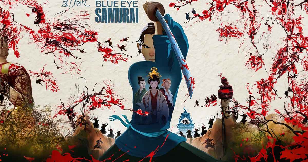 Comecei a ver Blue Eye Samurai ontem (peço paciência, vai demorar um pouco até eu terminar) e, caramba, que escândalo de lindo que é o visual.