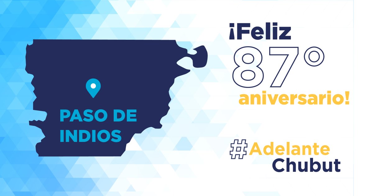 ¡Feliz 87° Aniversario a la localidad de #PasoDeIndios! Contentos de la calidez de las y los vecinos de la zona.