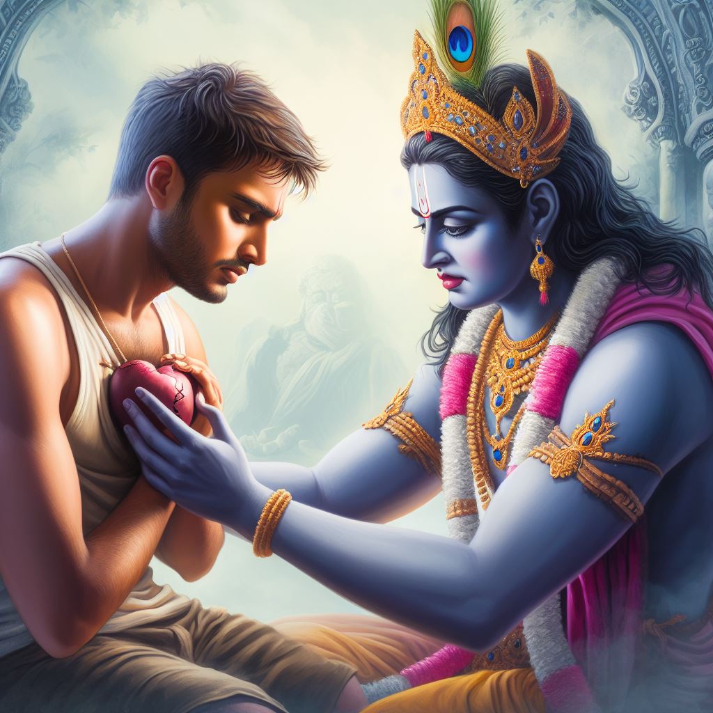 nileshmythology's tweet image. #krishna #fixes #broken #heart #love