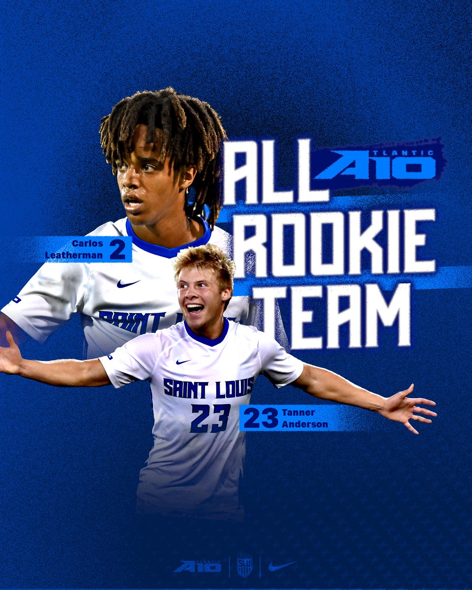 2023 <a href="/atlantic10/">Atlantic 10 Conference</a> POSTSEASON AWARDS!!

All-Rookie Team:
🔹 Carlos Leatherman
🔹 Tanner Anderson 

#BeBold #BeBlue 🔵