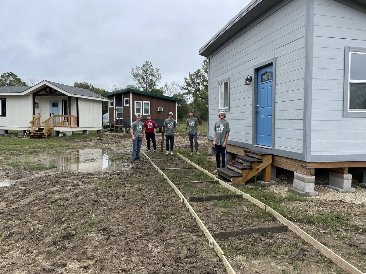 Laid out form work for sidewalks, demolished and rebuilt bridge and build barn doors for garage. #servingothers #wearekpark @HumbleISD_CTE @HumbleISD_KPHS @OpFINALLYHOME @HumbleISD @ElizabethFagen