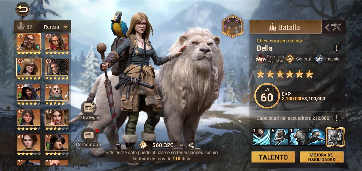 Aquí les dejo un vídeo de cuántas estrellas ocupan para pasar de nivel 40 a nivel 60 saludos
youtu.be/Y4AVlxVGTmE
#doomsdaylastsurvivors