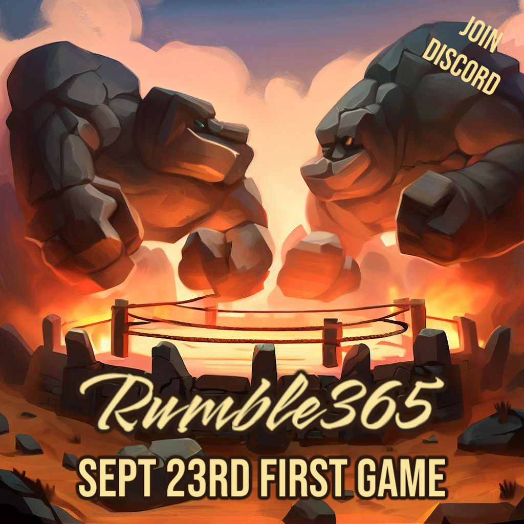 🥊 Step into the ring, the ultimate Battle Royale awaits! Fight for glory and daily NFT drops. Can you come out on top?

⚔️ Find out 365 days a year! 🐲

💬discord.gg/Hy7KtbchkM 

#ChitinNature #WorldofGrotyles #GamingCommunity #NFTPrizes #JoinTheRumble #NFT #Polygon0x #NFTS