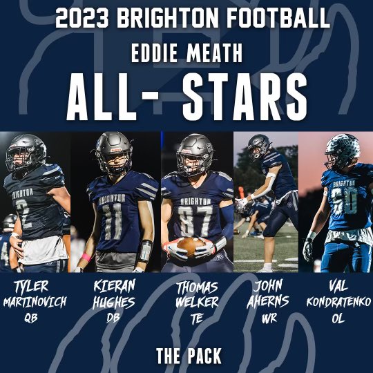 Congratulations to <a href="/TylerMartinovi1/">Tyler Martinovich</a> <a href="/kieranphughes/">Kieran Hughes</a> <a href="/ThomasWelker5/">Thomas Welker</a> <a href="/John_Ahrens_24/">John Ahrens</a> and <a href="/ValKondratenko2/">Val Kondratenko</a> for being named to the Eddie Meath All-Star Team! #Team89 #ThePack