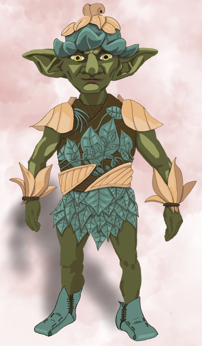 Fergul Puffball, my Circle of Spores goblin Druid. He is going to be my next #dnd character whether to replace one that dies or for a new game. Really enjoying learning to draw again over the last week, after two decades hiatas, especially trying digital art for the first time.