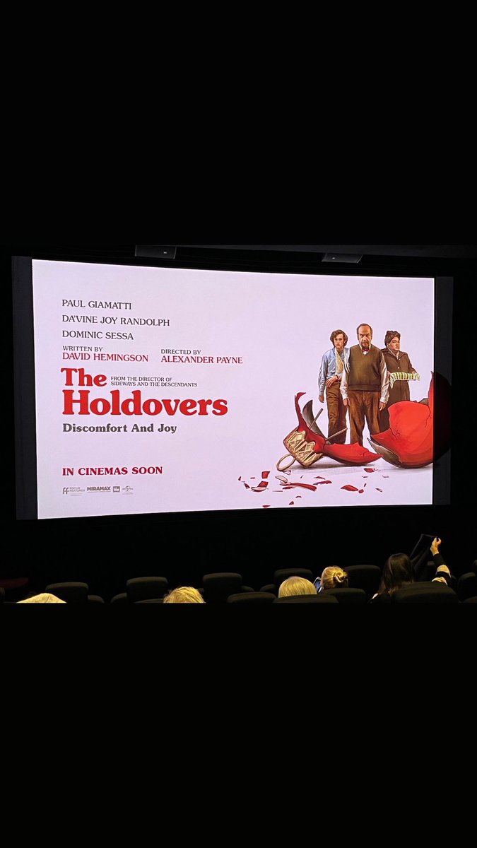 @theholdoversfilm @universalpicturesuk #alexanderpayne brilliant 70’s gift to cinema. Fantastic to meet legendary producer #MarkJohnson and Director of Photography #eigilbryld🎥 I love this movie. Laughed and cried. Soundtrack featuring #catstevens performances ⭐️⭐️⭐️⭐️⭐️