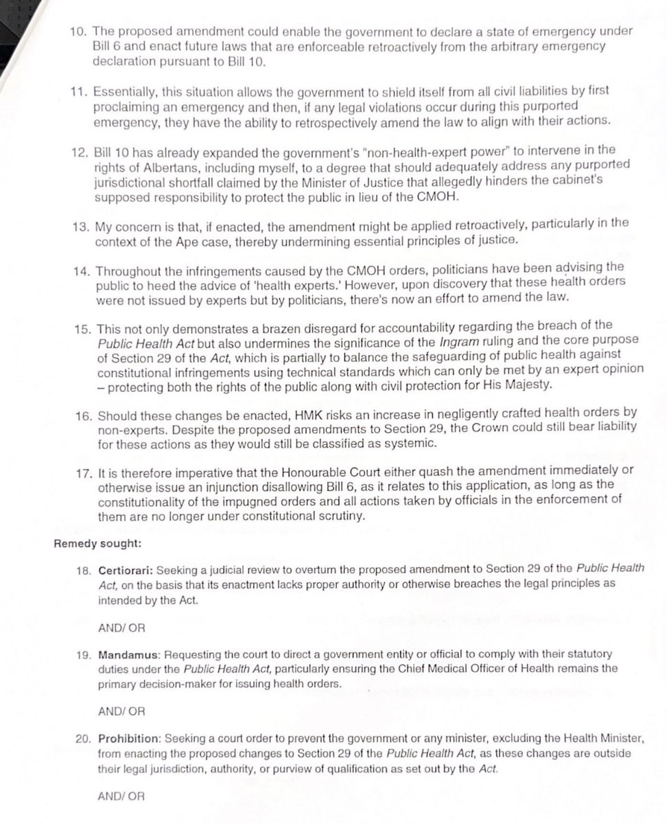 CMOHultravires's tweet image. Put Bill 6 under judicial review today. The government is proposing that Health directives show be made by the lieutenant governor instead of a qualified health expert. Do you agree? Does this support your stance that the public health orders were “scientific”? #Bill6 #Covid #ahs