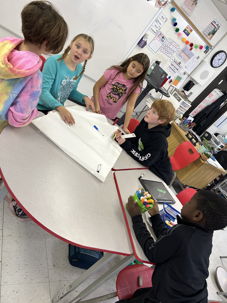 MsWallaceOCSB's tweet photo. 4/5s demonstrated serious #collaboration today creating and presenting anchor charts on what they’ve learned about rectangles and triangles! A great review activity while learning how to work together ✔️✔️

#ocsbDL
#beSKT 
@StKateriOCSB https://t.co/PnqKJUNlDX