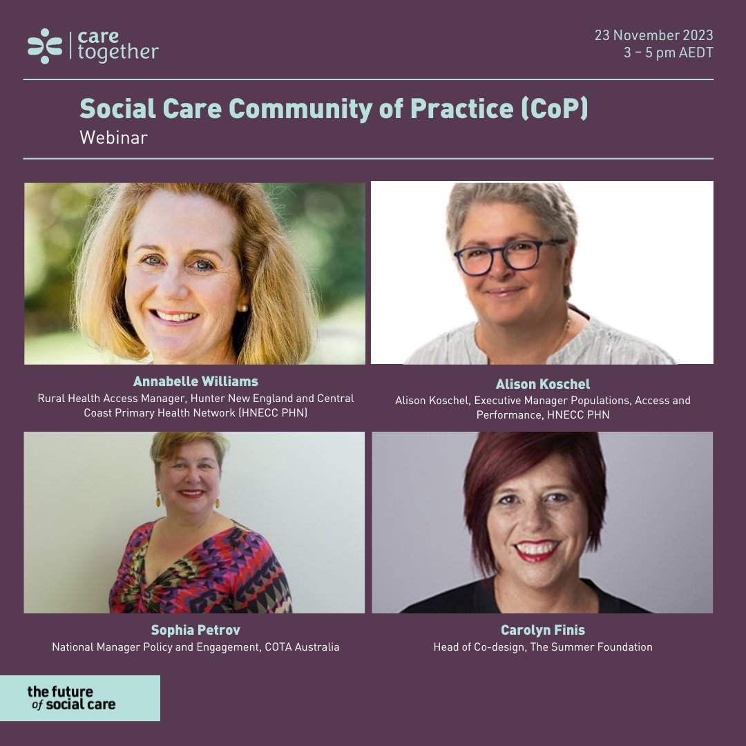 You are invited to attend the last Care Together Social Care Community of Practice webinar for 2023, where we will lift the lid on the first three Care Together projects. Discover the goals of the projects and the challenges they aim to address. Register: caretogether.coop/events-educati…