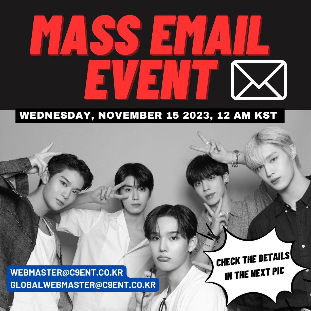 CIXBrasil's tweet photo. [‼️] Atenção, FIX.

Amanhã faremos o envio em massa de e-mails para a C9, solicitando melhor gestão e tratamento ao CIX.

📅 15/11, meio-dia (horário de Brasília)
👇🏻 Guia de participação e tradução do template nas fotos abaixo
🔗 Template: https://t.co/6vt7VrepYd

©yongheexcx https://t.co/UNXbNRBsKu