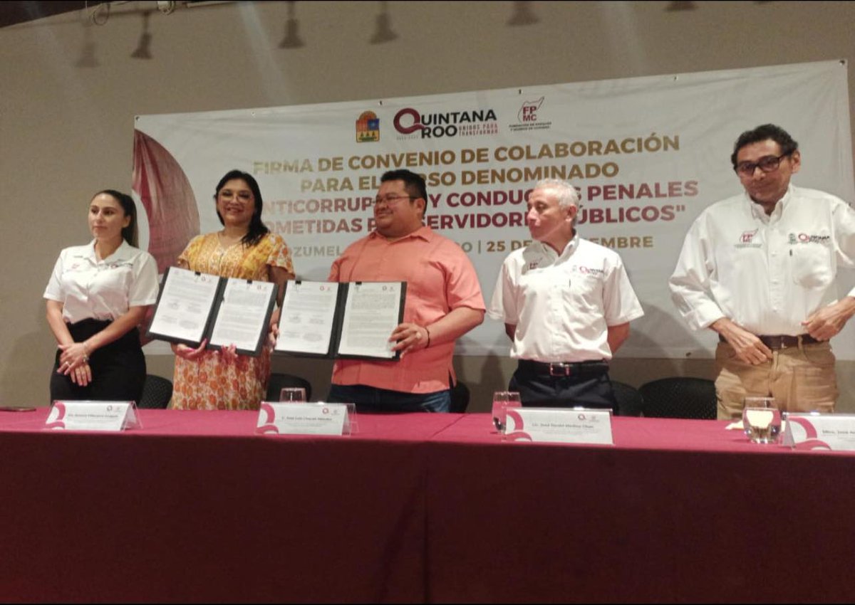 La FECCQROO y la Fundación de Parques Y Museos Cozumel fortalecen su alianza estratégica a fin de formar a servidores públicos del ámbito estatal y generar una cultura anticorrupción dentro de la administración pública.
Más información: 
feccqroo.gob.mx/index.php/noti…