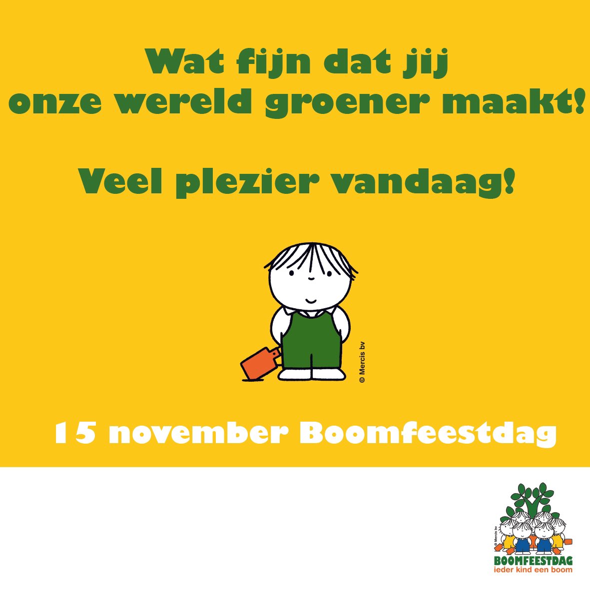 Boomfeestdag (@boomfeestdag) on Twitter photo Vandaag planten tienduizenden kinderen samen met #burgemeesters, #wethouders, #boswachters, medewerkers groen en vele vrijwilligers #bomen door heel Nederland.
Heel veel plezier allemaal met de 66e Nationale #Boomfeestdag.
<a href="/staatsbosbeheer/">Staatsbosbeheer</a> <a href="/minlnv/">Minlvvn</a> <a href="/Gem_Amstelveen/">Gemeente Amstelveen</a> Vandaag planten tienduizenden kinderen samen met #burgemeesters, #wethouders, #boswachters, medewerkers groen en vele vrijwilligers #bomen door heel Nederland.
Heel veel plezier allemaal met de 66e Nationale #Boomfeestdag.
<a href="/staatsbosbeheer/">Staatsbosbeheer</a> <a href="/minlnv/">Minlvvn</a> <a href="/Gem_Amstelveen/">Gemeente Amstelveen</a>