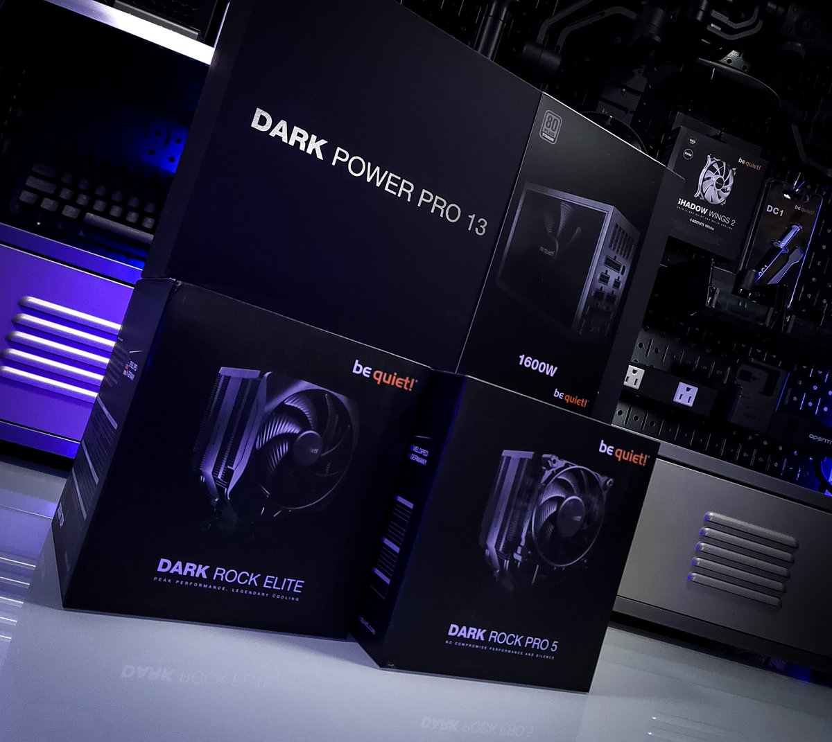 EnviousMods's tweet photo. New arrival at the Envious Mods shop!
@bequietofficial sent over their new | Dark Rock Pro 5 & Dark Rock Elite | as well as their 1600 watt Titanium rated PSU for us to check out!
#bequiet #darkrockpro #darkrockelite #aircooling #cpucooler #enviousmods #darkpowerpro https://t.co/DqdkdjcsOM
