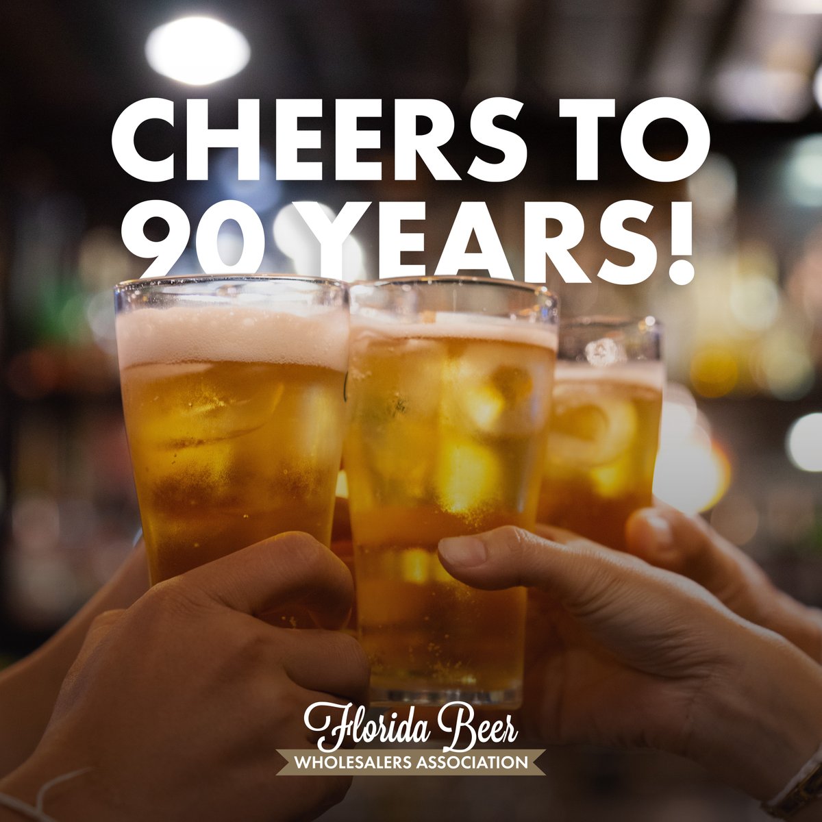 #Cheersto90Years! On this day in 1933, Florida became one of the first and earliest states to ratify the 21st Amendment, which would go on to end Prohibition, and establish the three-tier system. We're cracking open an extra cold one today in tribute. 🍻