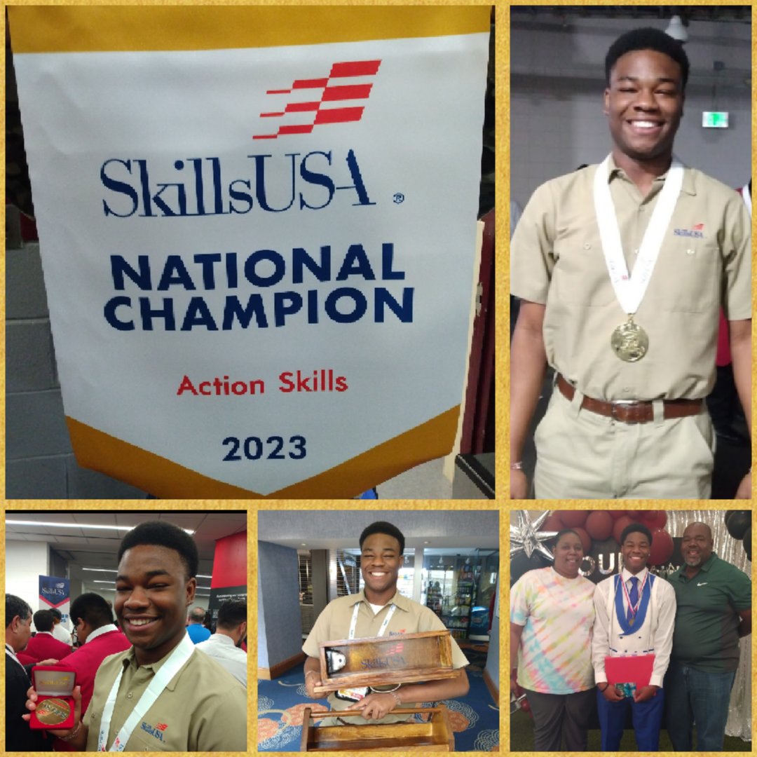 GrayToyoshima's tweet photo. The @SkillsUSA National GOLD Banner has arrived @MetroCareerTech campus today. We all celebrate you Devin for your accomplishment!!!!
👏👏👏👏🥇🥇🥇👏👏👏👏 https://t.co/KL2vKSjwqs