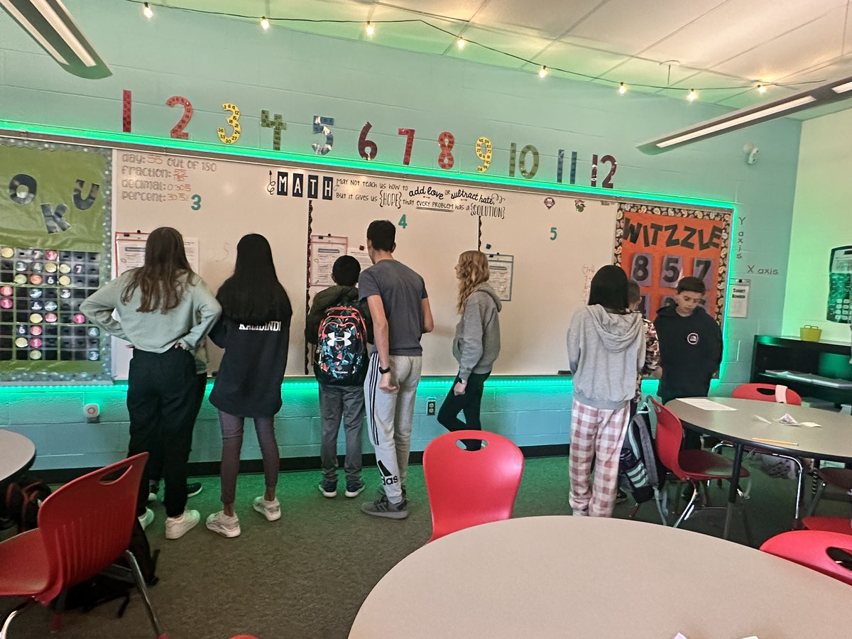MrsViscariello's tweet image. What a great first morning of @MATHCOUNTS practice! This is our largest group ever with 23 kids. They are going to do amazing things this year! @WilsonSchlDist  @CRada_WWMS