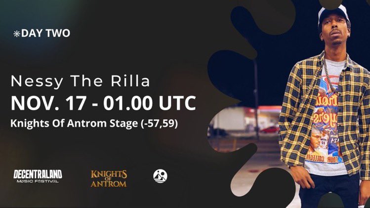 FRIDAY WE LIVE IN <a href="/decentraland/">Decentraland</a> w/  <a href="/KnightsOfAntrom/">Knights of Antrom</a> 🔥