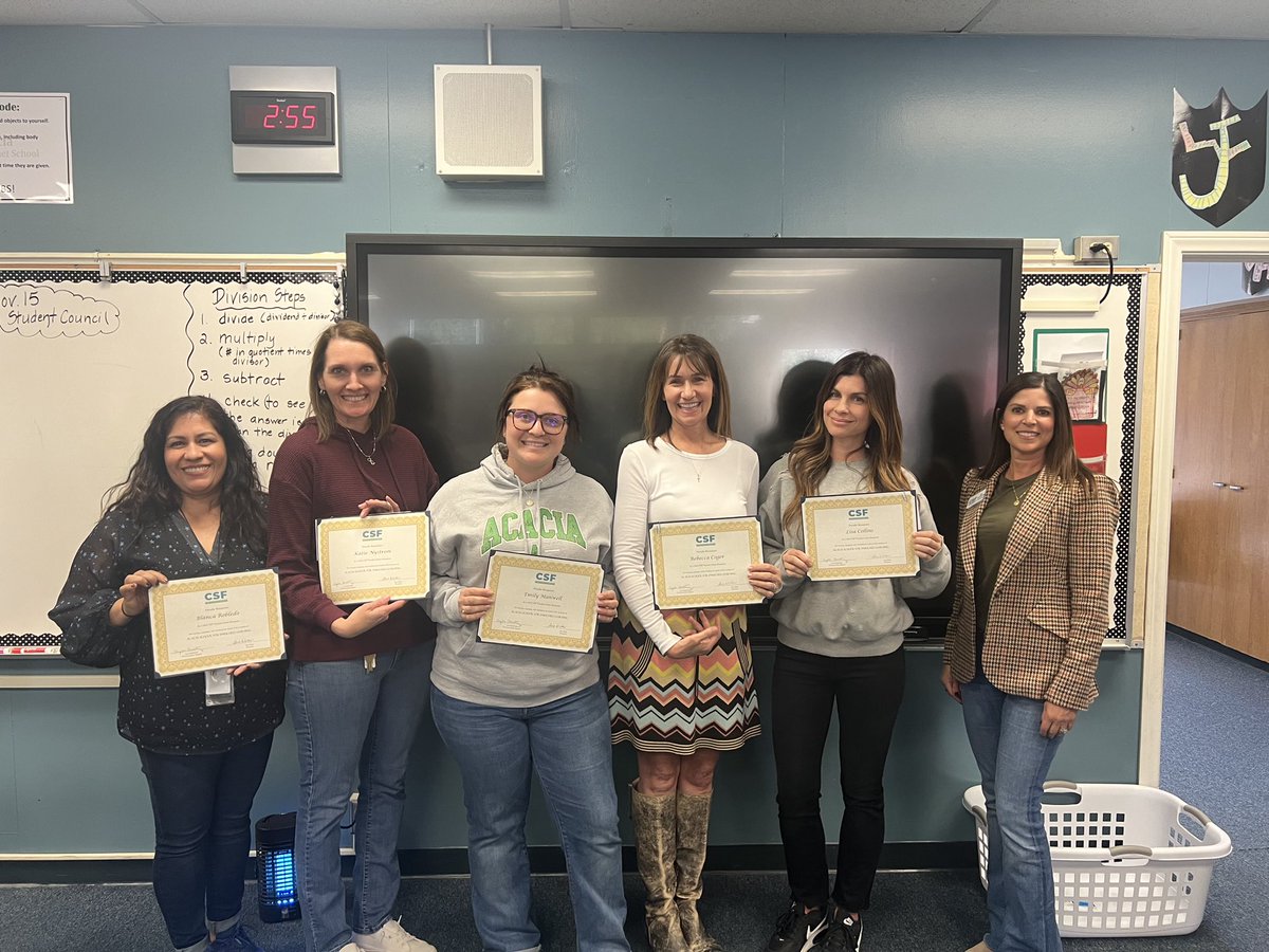 Congrats to Ms. Robledo, Mrs. Nystrom, Ms. Manwell, Mrs. Coger &amp; Ms. Collins, recipients of classroom grants from Conejo Schools Foundation. Thank you to <a href="/ConejoSchoolsFd/">Conejo Schools Fdn</a> for the support you provide within CVUSD; for our teachers, and more importantly, our students. #AcaciaCubs