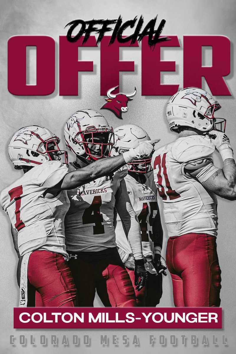 Colton Mills-Younger (@coltonyounger) on Twitter photo After a great conversation with <a href="/CoachAntHill/">Anthoney Hill</a> I am excited to announce that I have received my 5th offer to play college football at <a href="/CMUMavsFootball/">Colorado Mesa Football</a>!! @CoachGillmore <a href="/Coach_Wikre/">Trevor Wikre</a> <a href="/CoachKochevar/">Miles Kochevar</a> <a href="/CoachAntHill/">Anthoney Hill</a> <a href="/nic_braaten/">Nic Braaten</a> After a great conversation with <a href="/CoachAntHill/">Anthoney Hill</a> I am excited to announce that I have received my 5th offer to play college football at <a href="/CMUMavsFootball/">Colorado Mesa Football</a>!! @CoachGillmore <a href="/Coach_Wikre/">Trevor Wikre</a> <a href="/CoachKochevar/">Miles Kochevar</a> <a href="/CoachAntHill/">Anthoney Hill</a> <a href="/nic_braaten/">Nic Braaten</a>