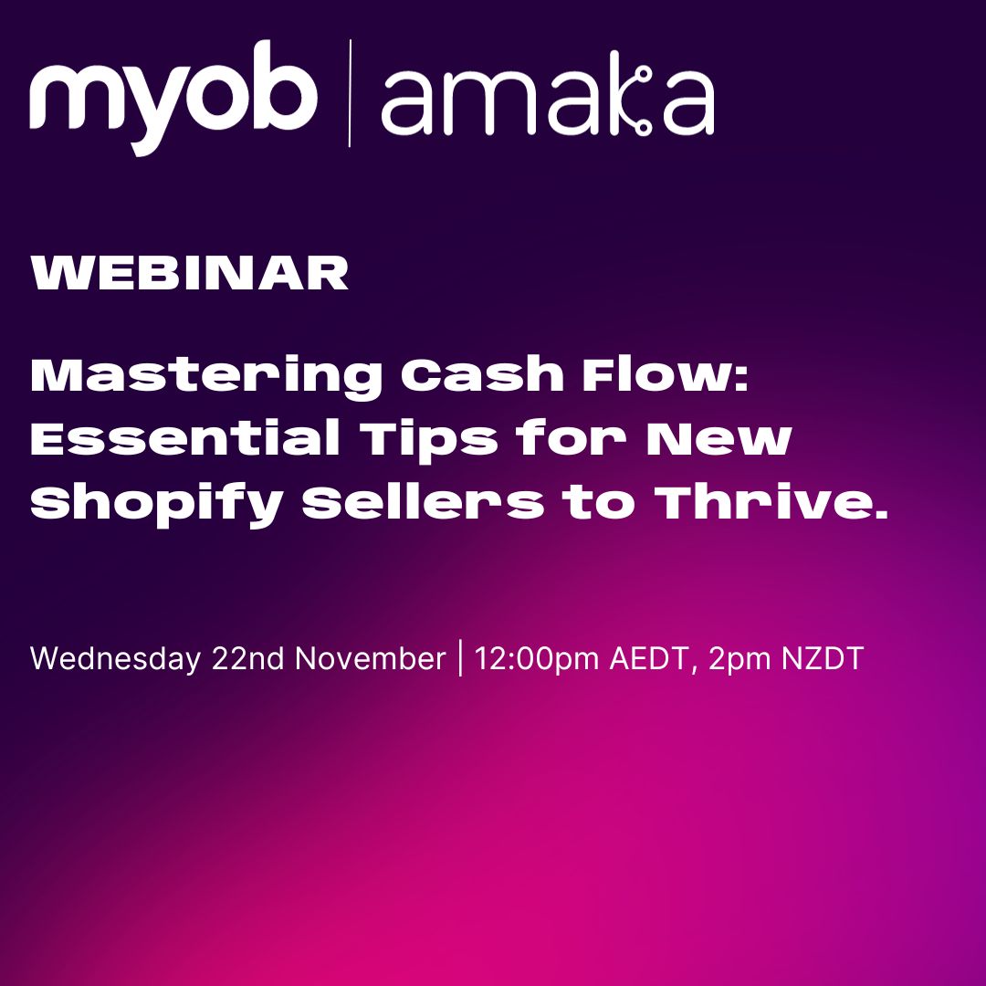 Have you signed up yet? 👀 Only one week left until our exciting webinar with @MYOB for @Shopify sellers. Join us for a conversation with experts on reconciliation, inventory and more helpful topics to master your cash flow. 👇 myob.zoom.us/webinar/regist…