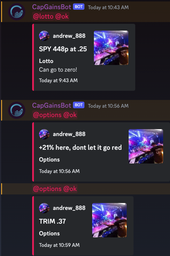 CapGainsGroup's tweet image. DONT CALL IT A COMEBACK. 
@andrews_trades with his first trade back after a week off, hitting 100% ROI on $SPY 448p. went from 0.25-&amp;gt;0.50, if you diamondhanded they went +175%.

#CPI was a big bullish day and we still made money both ways.

Join us today at…