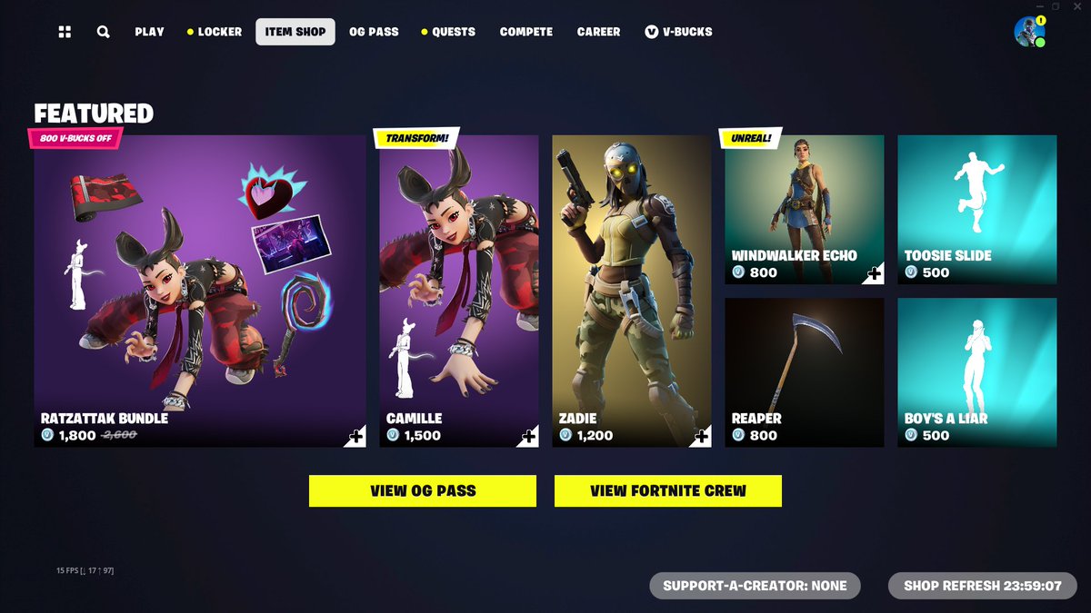 Nov/14 fortnite item shop