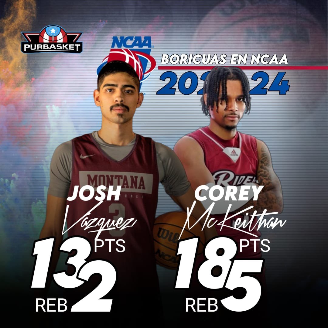 #NCAAPurbasket 13/nov/23

📊Stats:
-Corey McKeithan(Rider) 18pts-5reb-2ast-1blk
-Matthew Lee(Missouri St) 9pts-9ast-6reb-1blk
-Josh Vazquez(Montana) 13pts-3reb-1ast-2stl (12/11/23)

💻 <a href="/Elvin_shoes/">D M Z 👀👞</a> #Sello
