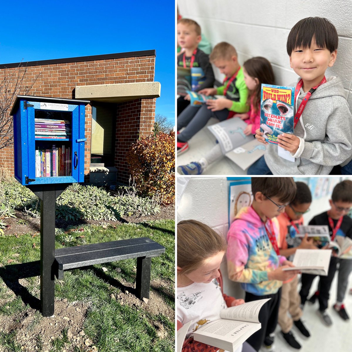 Did you see our latest addition?! Thank you <a href="/PtoAdams/">Bulldog Best PTO</a> for gifting our community a Little Free Library for all to enjoy…AND for the books for every one of our Bulldogs! We are so #grateful! 📚 #BulldogBest #Empower95 #LetsRead 💙🐾