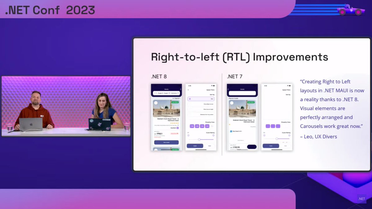 BryanOroxon's tweet image. #dotnetmaui #dotnetconf2023 #dotnetconf  I really want to try the Right to left improvements