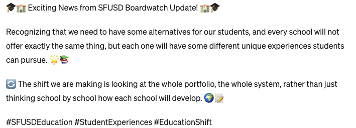 ppssf's tweet photo. #SFUSDEducation #StudentExperiences #EducationShift https://t.co/01pxjBJe4p