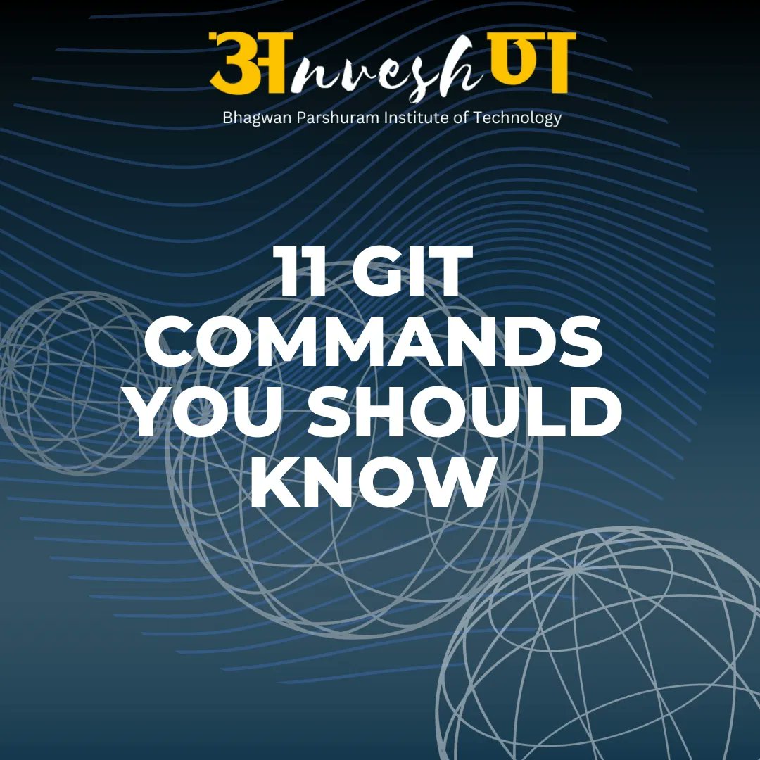 An_veshan's tweet image. Mastering the essentials! 💻🚀 Git commands every student coder should know. Version control made simple. 📝👩💻 #GitCommands #Coding101 #VersionControl
#Anveshan