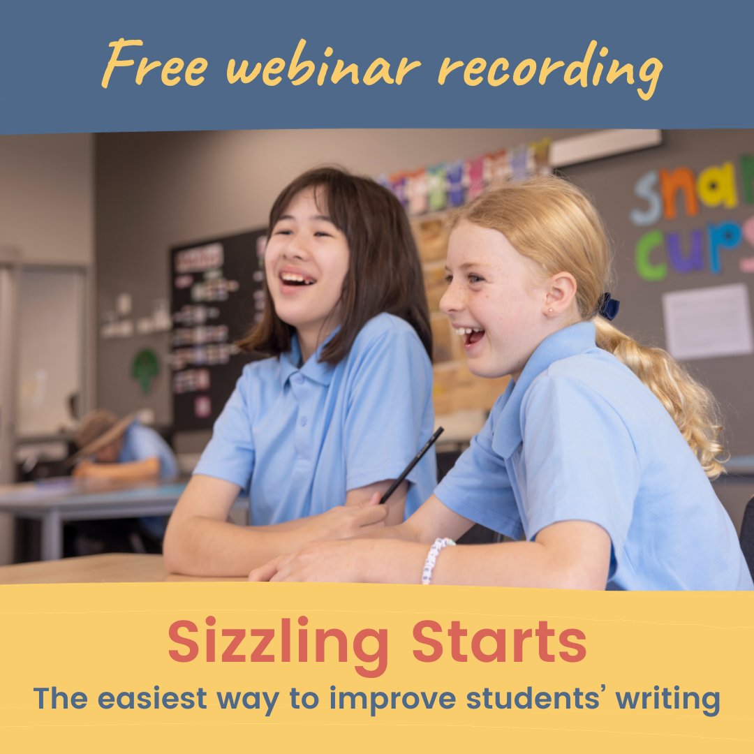 Want to learn proven strategies to engage students (even reluctant ones!) and make writing lessons fun?
 
We'll show you how with Sizzling Starts!
bit.ly/Sizzling-Start…