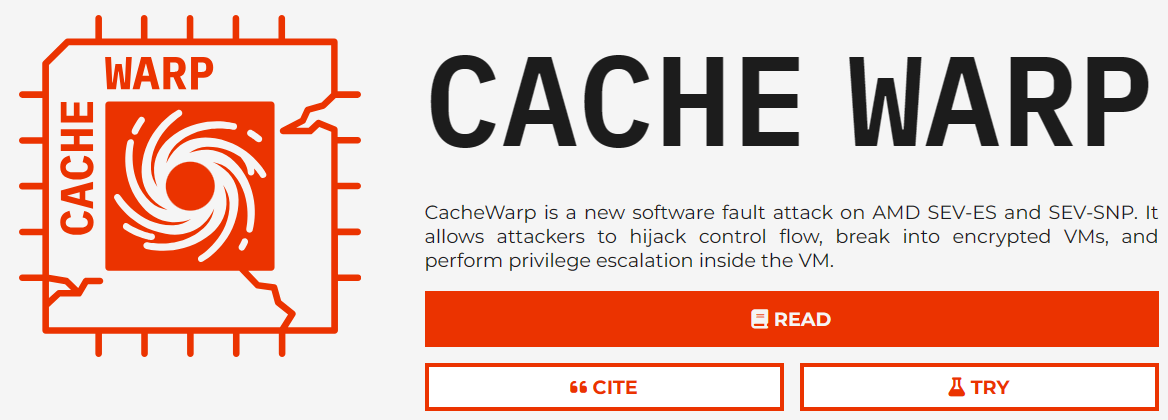 InstLatX64's tweet photo. #CacheWarp - attack on #AMD SEV-ES and SEV-SNP:
https://t.co/QiGg07LsUg

https://t.co/GdIDAlAp6O https://t.co/95o7Afbyzl