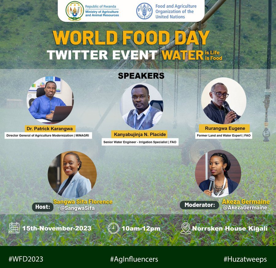 Water is life
Water is food
Leave none behind
#Huzatweeps 
#Agrinfluencers
#WorldFoodDay2023