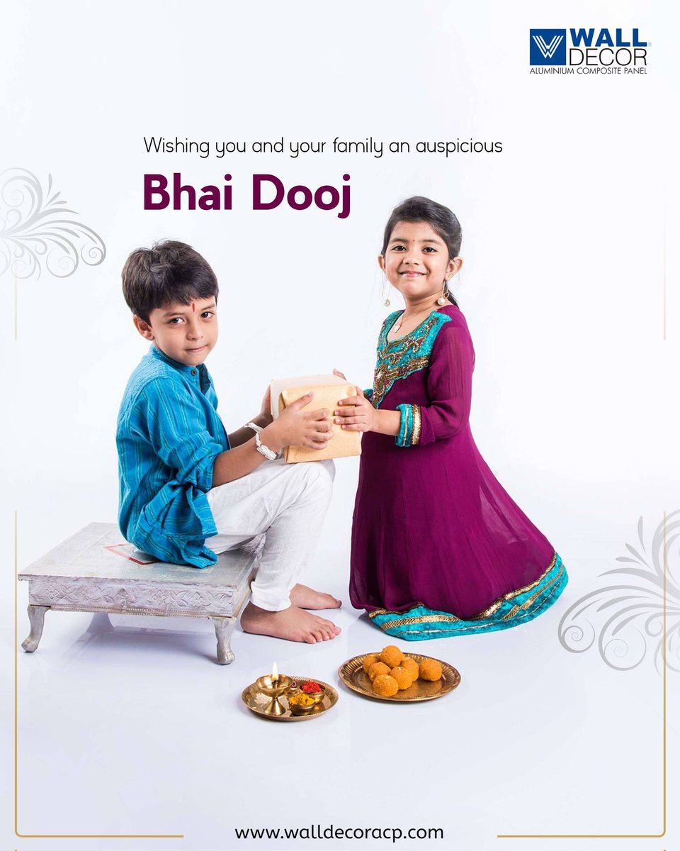 The relationship of brother and sister is not just a sweet and unique bond, but it is a bond of strength and understanding.
 Happy bhaidooj 🙏🏻
#bhaidooj #Diwali 
#festival #India 
#walldecor #acpsheet #aluminiumcompositepanel 
#facadedesign #claddingdesign 
#architecture #acp
