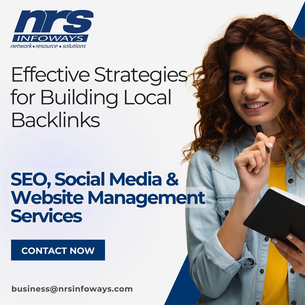 Effective Strategies for Building Local Backlinks

Engage in Local Networking
Support Local Causes and Events
Leverage Local Directories and Citations
and more...

We can help
Lets discuss business@nrsinfoways.com

#localbacklinks  #localdirectories  #seo #nrsinfoways