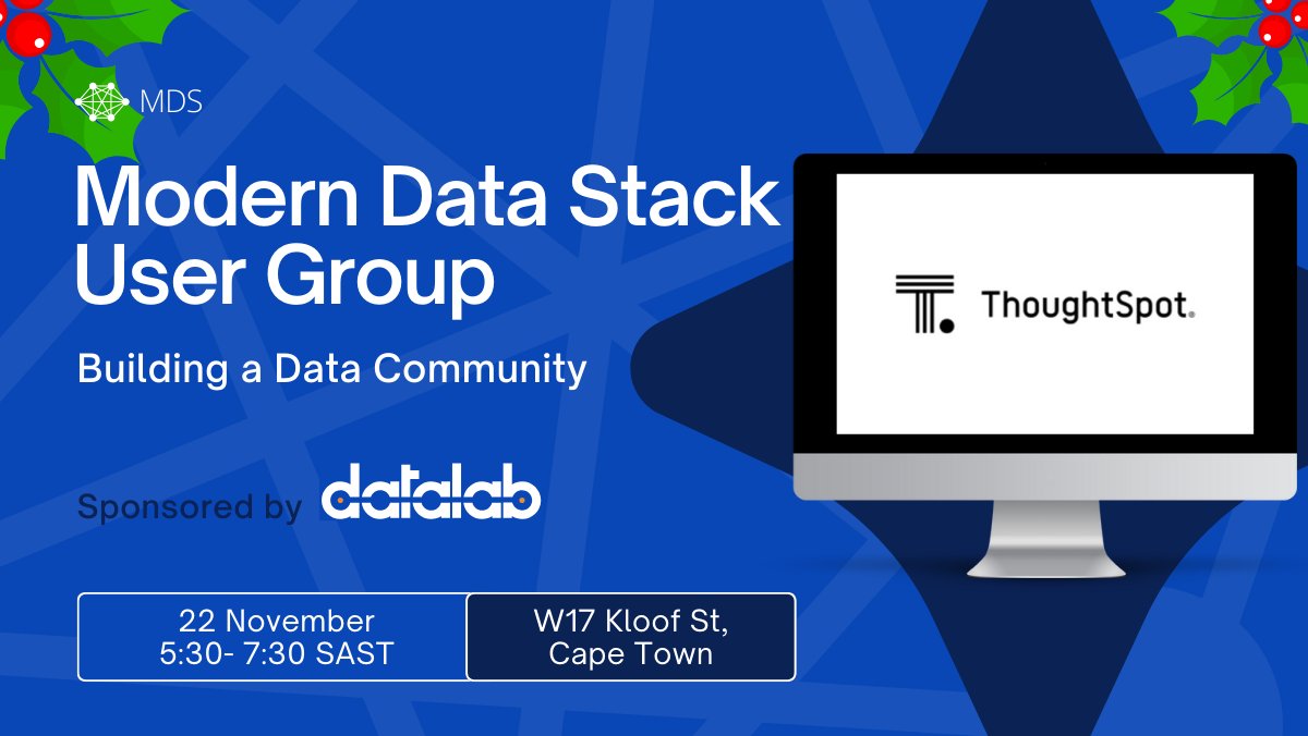 DatalabSolution's tweet photo. datalab is hosting Self-Service Analytics with @thoughtspot . Make sure to attend it on November 22 at @Workshop17za . 

https://t.co/93aOhTgM4T https://t.co/ksKyvLrgJL