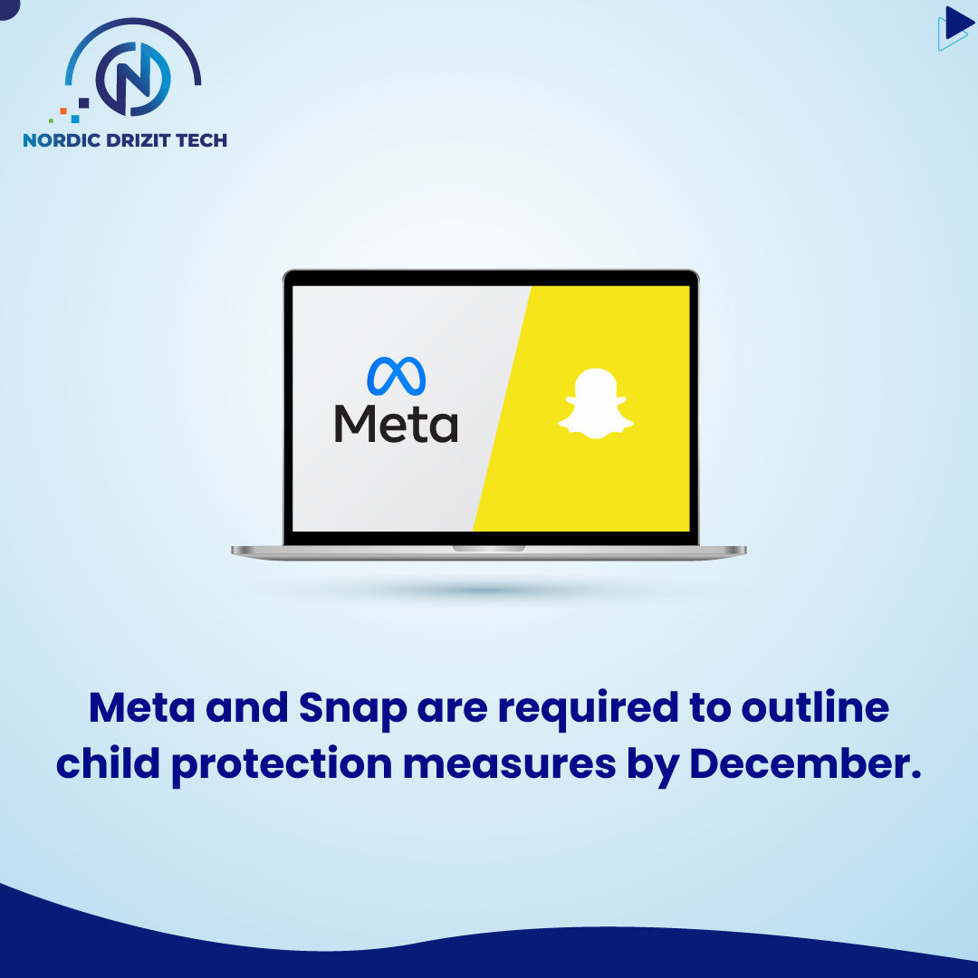 nordicdrizittc's tweet image. The EU has set a December 1 deadline for Meta Platforms (owner of Facebook) and Snap to provide details on their child protection measures against illegal and harmful content. This follows a similar request to YouTube and TikTok from the European Union.
#nordicdrizittech #meta