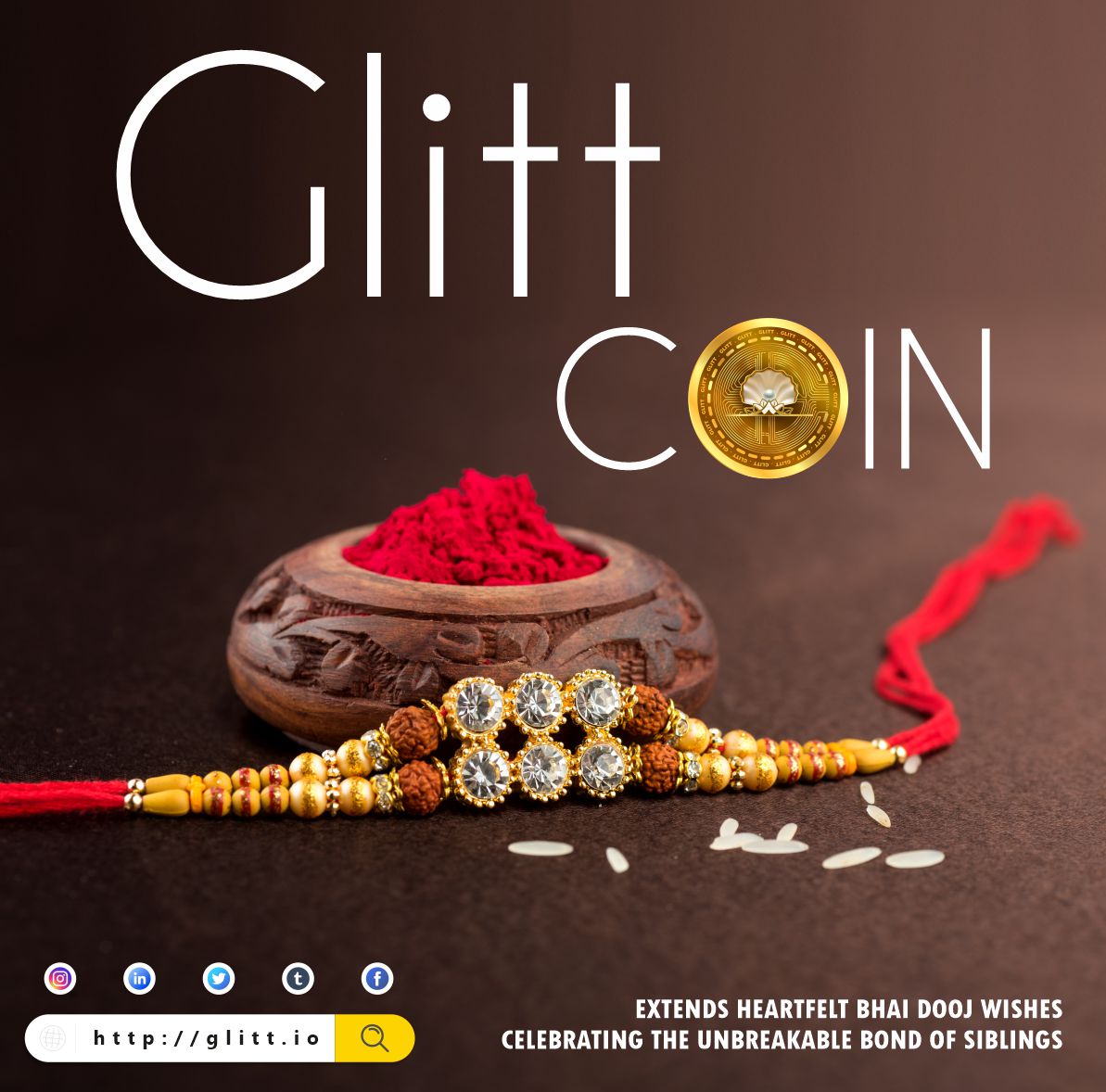 glitt_coin's tweet photo. 🌟 Glitt Coin sends warm and heartfelt Bhai Dooj wishes! 🌟

🎉 Let's celebrate the unbreakable bond of siblings! 🤗

Join us: https://t.co/2u89VakC8L

#bhaidooj #siblinglove #glittcoin #cryptogoals #easytrading #ethereum #btc #cryptoglitt #tradingtips #coinlaunch #Bitcoin https://t.co/f9Dw6xz7jl