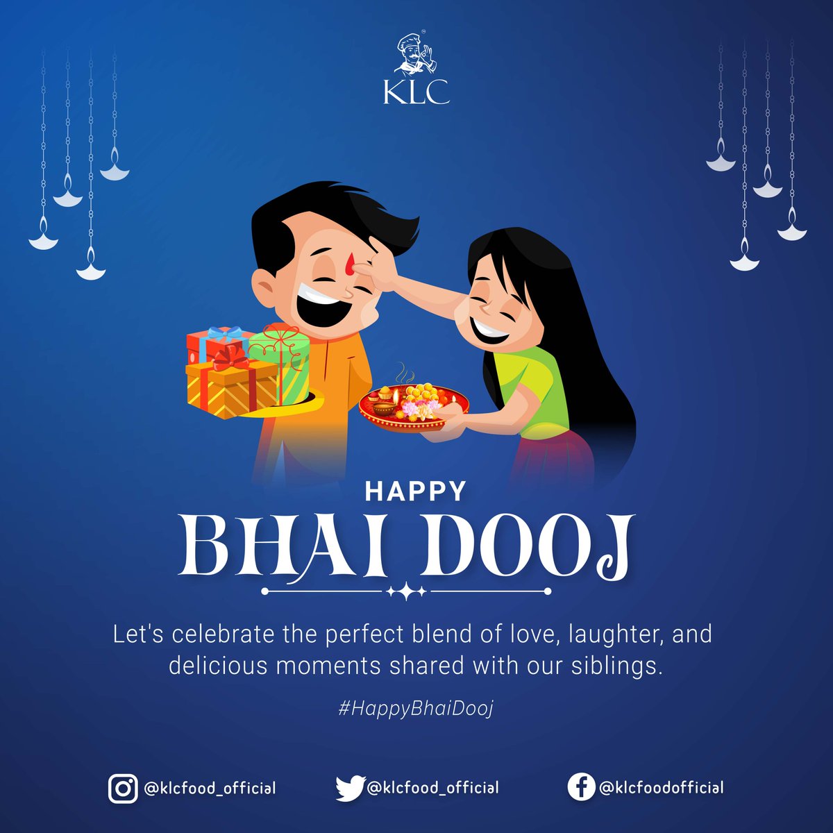 klc_official's tweet photo. Happy Bhai Dooj ! ❤
#bhaidooj #BhaiDooj2023 #BhaiDoojTreats #SiblingsandSavor #klc #klcfood https://t.co/3rnAv6qCUu